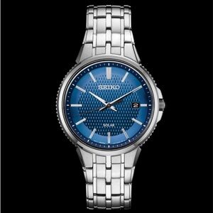 Beautiful Men's SEIKO Analogue Quartz Solar Date Watch V 157-OCYO